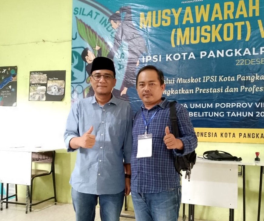 Romandhona Setyawan Terpilih secara Aklamasi Sebagai Ketua Baru periode 2024 - 2028 dalam Muskot VI IPSI Pangkalpinang