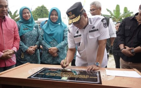 Tingkatkan Akses Air Bersih, Pemprov Riau Resmikan SPAM Sungai Salak di Inhil