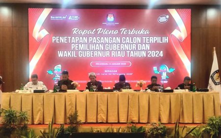 KPU Riau Tetapkan Abdul Wahid-SF Hariyanto Sebagai Gubernur dan Wakil Gubernur Terpilih 2025-2030