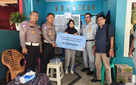 GERAK CEPAT DIRLANTAS POLDA RIAU DAN JASA RAHARJA KUNJUNGI KORBAN LAKA LANTAS