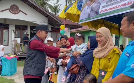 Pj Bupati H Erisman Yahya Tinjau Pembangunan dan Silaturahmi di Pulau Burung