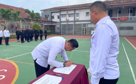 Rutan Batam Laksanakan Penandatangan Komitmen Bersama Pembangunan ZI Tahun 2025 dan Fakta Integritas