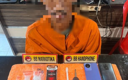 Sat Res Narkoba Polres Inhil Amankan Tersangka Pengedar Narkotika Jenis Sabu