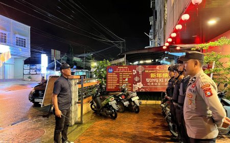 Polres Inhil Sterilisasi Vihara Jelang Tahun Baru Imlek