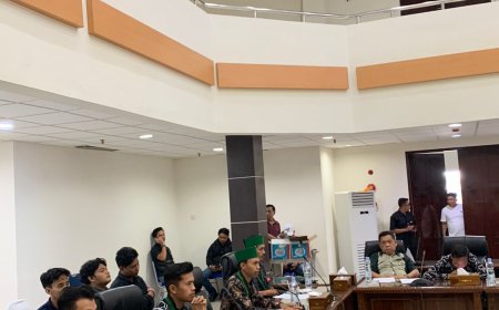 HMI Cabang Tembilahan Audiensi Di DPRD Serta OPD Inhil Terkait Bencana Hidrometeorologi