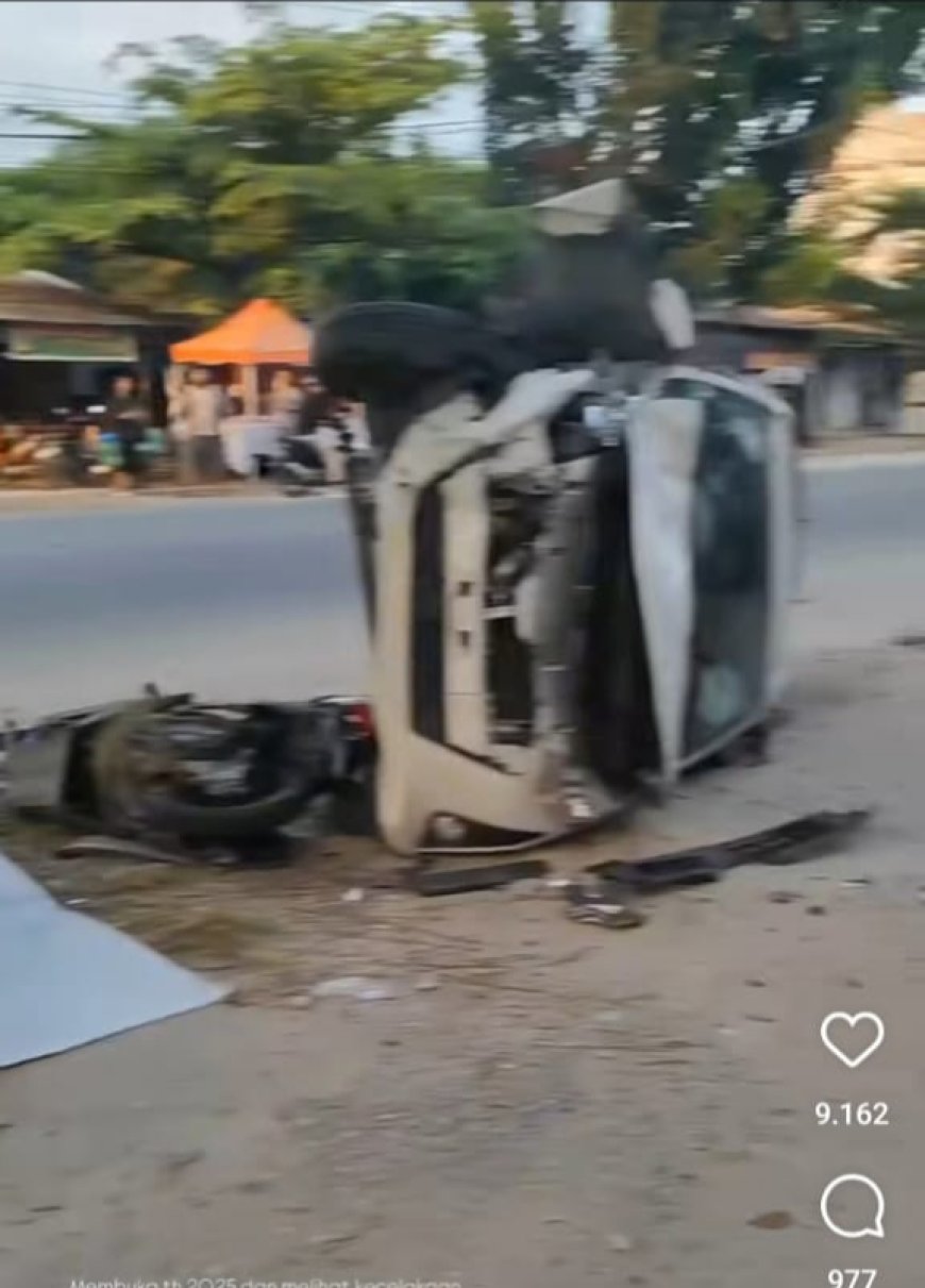 Kecelakaan Tragis di Jalan Hangtuah Pekanbaru: Mobil Terbalik, Tiga Pengendara Motor Tewas