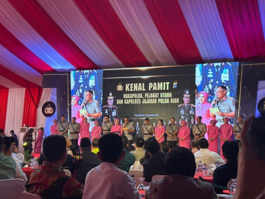 Pj Gubri Hadiri Acara Pisah Sambut Wakapolda Riau