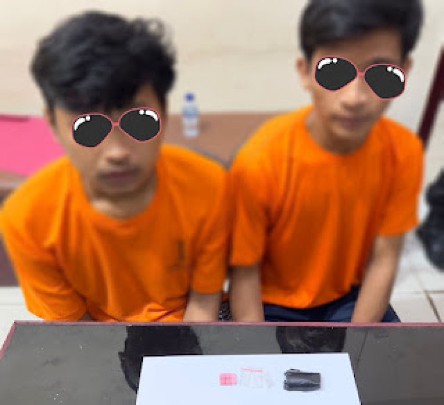 Terbukti Bawa Ekstasi di Parkiran KTV Tembilahan, Dua Pemuda Diringkus Polisi