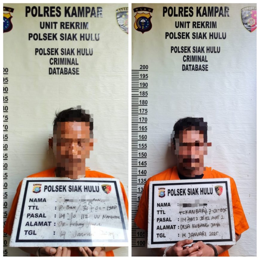 Polisi Ringkus Dua Pengedar Narkoba, 1,95 Gram Sabu dan 34 Butir Ekstasi Diamankan