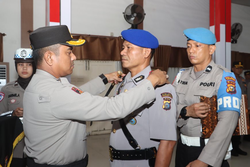 Kasat Polairud dan Kapolsek Kuindra Polres Inhil Dilantik