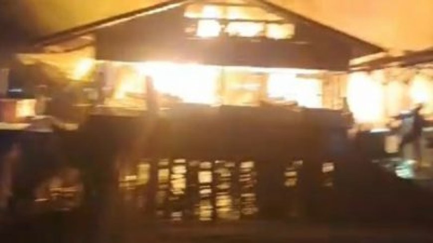 Kebakaran di Pasar Belaras, 7 Kios dan Pos Ronda Ludes Terbakar  