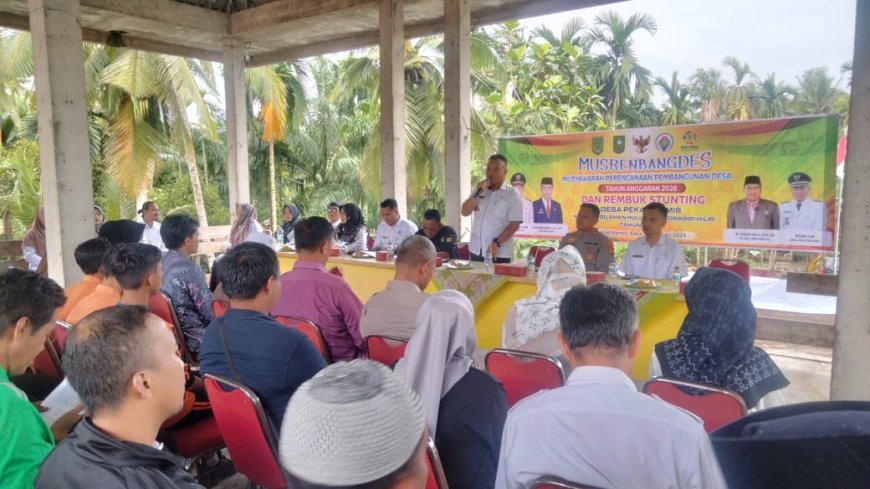 Musrenbangdes dan Rembuk Stunting Desa Pekan Kamis Tahun 2026 Berjalan Lancar