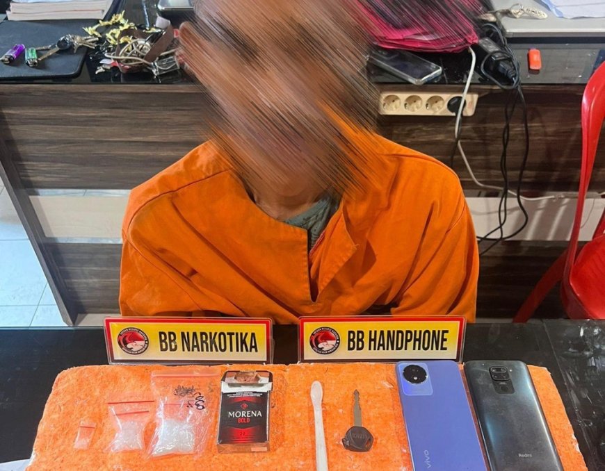 Diduga Miliki Sabu, Sat Res Narkoba Polres Inhil Amankan Seorang Warga Batang Tuaka