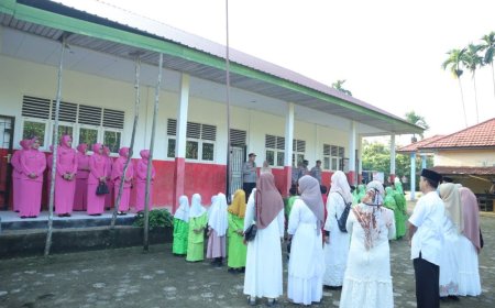 SDN 029 Inhu Nyaris Roboh, Polres Jalankan Program Makan Bergizi Gratis