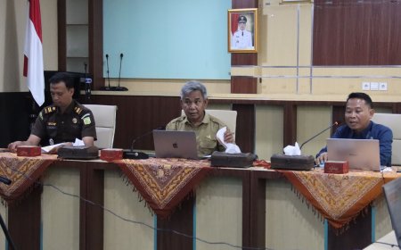 Pemkab Indragiri Hilir Gelar Rapat Koordinasi dan Press Release Terkait Inflasi Kota Tembilahan Bulan Januari 2025