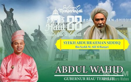 Abdul Wahid Gubernur Terpilih Hadiri Haul ke-88 Syekh Abdurrahman Shiddiq di Indragiri Hilir
