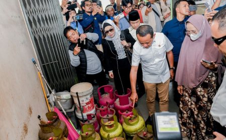 Menteri ESDM Sidak Pangkalan LPG di Pekanbaru