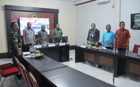 Kodim 0314/Inhil Ikuti Rapat Koordinasi TMMD ke-123 TA 2025 Secara Virtual