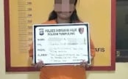 Polsek Tempuling Tangkap Wanita Diduga Pengedar Sabu