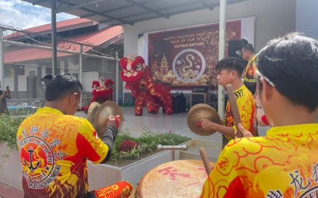 Perayaan Tahun Baru Imlek 2025, Pertunjukan Barongsai Hibur Warga Binaan Rutan Batam
