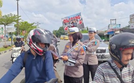 Ditlantas Polda Riau Gencarkan Sosialisasi Keselamatan Berkendara dalam Operasi Keselamatan Lancang Kuning 2025