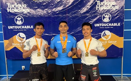 3 Atlet Pekanbaru rebut 3 Emas dan 1 Perak dalam Kejuaraan International Open Jiu Jitsu di Malaysia 