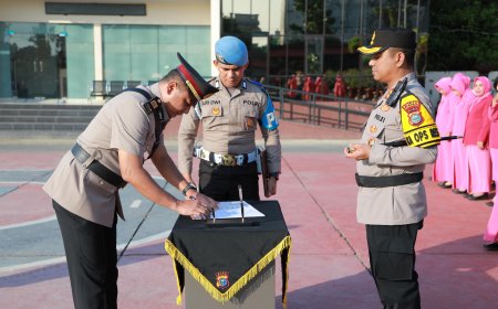 Iptu Sudarto Sihombing Resmi Jabat Kasat Intelkam Polres Inhil