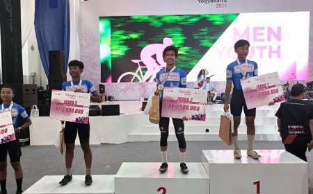 Membanggakan, Atlet Sepeda Polres Indragiri Hilir Peringkat Dua Tour Of Kemala Yogyakarta 2025