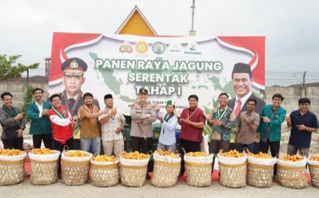 Polda Riau Gelar Panen Raya Jagung Tahap Pertama, PKC PMII Riau Beri Apresiasi