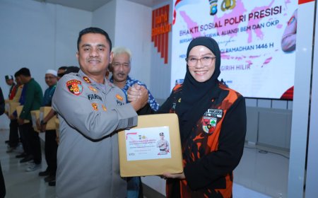 Bakti Sosial Polres Inhil Bersama Mahasiswa dan OKP