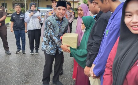 Ketua DPRD Apresiasi Baksos Polri Presisi Polres Kampar 