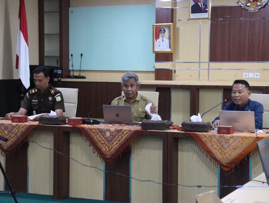 Pemkab Indragiri Hilir Gelar Rapat Koordinasi dan Press Release Terkait Inflasi Kota Tembilahan Bulan Januari 2025
