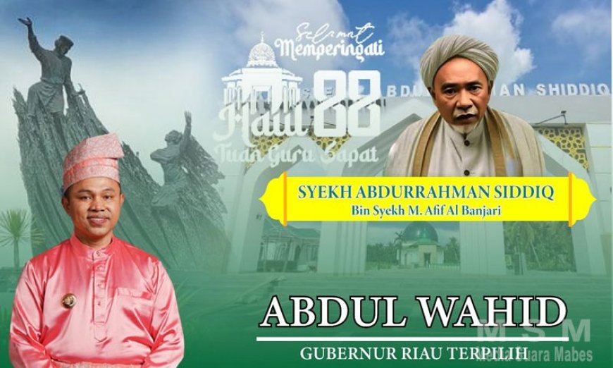 Abdul Wahid Gubernur Terpilih Hadiri Haul ke-88 Syekh Abdurrahman Shiddiq di Indragiri Hilir