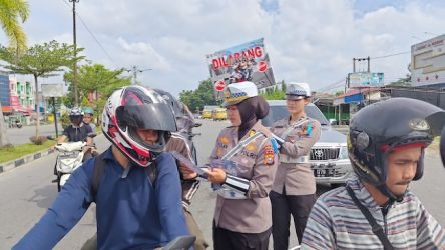 Ditlantas Polda Riau Gencarkan Sosialisasi Keselamatan Berkendara dalam Operasi Keselamatan Lancang Kuning 2025
