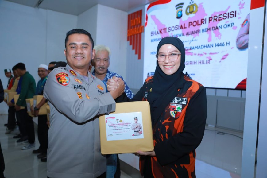 Bakti Sosial Polres Inhil Bersama Mahasiswa dan OKP