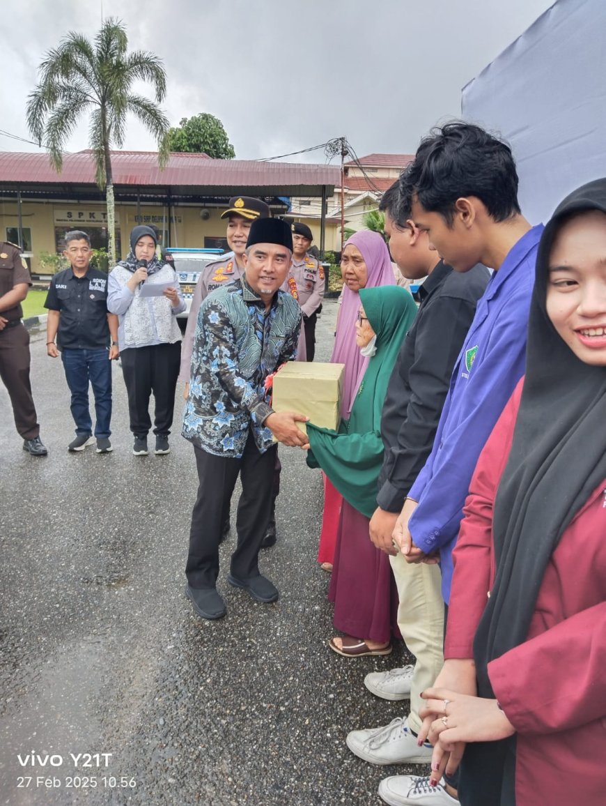 Ketua DPRD Apresiasi Baksos Polri Presisi Polres Kampar 