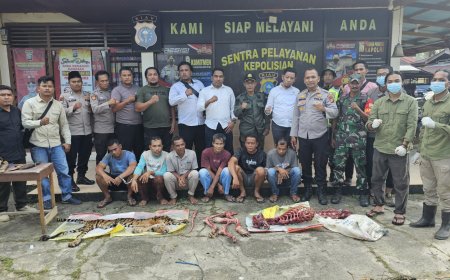 Polisi Tangkap Enam Pelaku Pembantaian Harimau Sumatera di Rohul