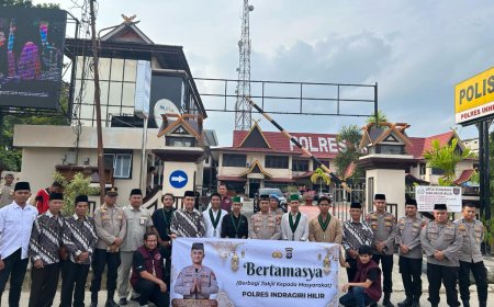 Kapolres Inhil Ajak Purnawirawan dan Mahasiswa Bertamasya