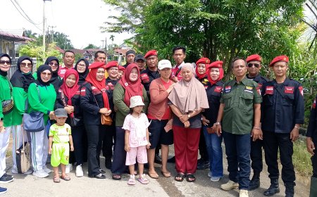 Turun Langsung Ke Lokasi Banjir, DKD Garda Prabawo Provinisi Riau Salurkan Bantuan