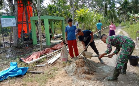 TMMD ke-123 Kodim 0314/Inhil Progres Pembangunan Sumur Bor Terus Dikebut