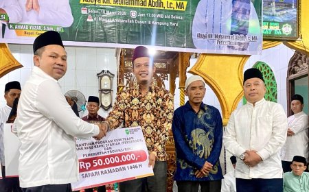 Safari Ramadan di Kampar, BRK Syariah Salurkan Program CSR ke Masjid Al Muttaqin