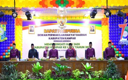 Dprd Kampar Gelar Paripurna Hari Jadi Kabupaten Kampar Ke 75 Tahun 2025