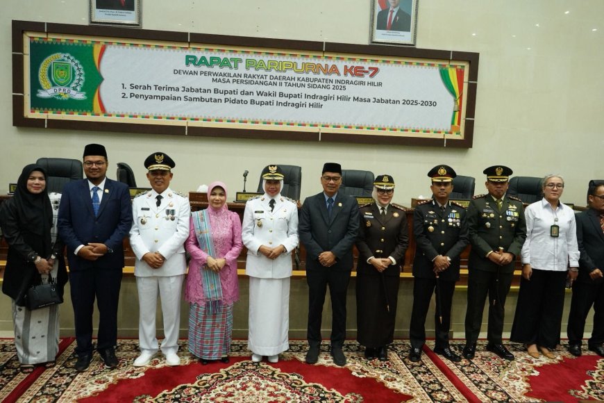 DPRD Inhil Gelar Paripurna ke-7 H. Herman Resmi Jabat Bupati, Siap Jalankan Program 100 Hari