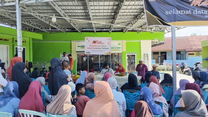 Warga RW 10 Tangkerang Utara, Bersyukur Menerima Manfaat Infaq Sembako Dari Lazizmu Kota Pekanbaru