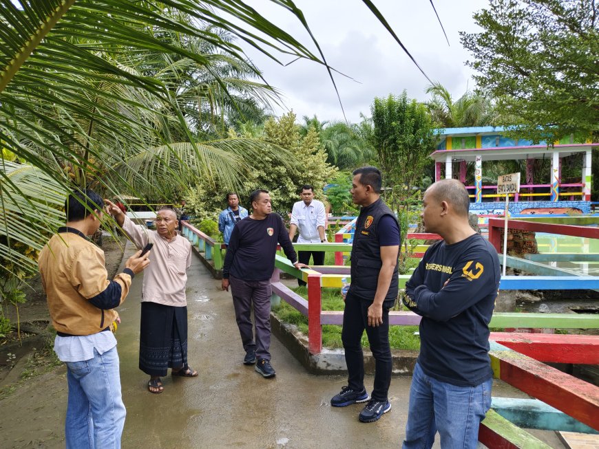 Polisi Datangi TKP Kolam Renang Lokasi Bocah Tenggelam di Pulau Palas
