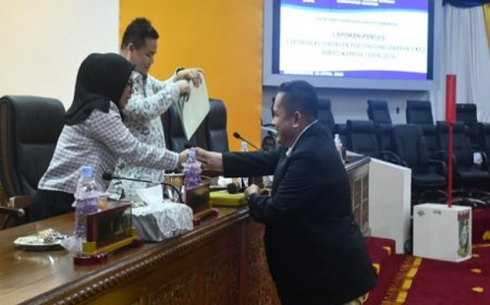 DPRD Kampar Laksanakan  Rapat Paripurna Agenda Laporan Pansus Terhadap LKPJ Bupati Tahun 2024