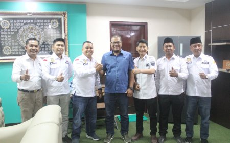 Ketua APDESI Inhil Versi Anto Sontang Silaturahmi ke DPRD Inhil