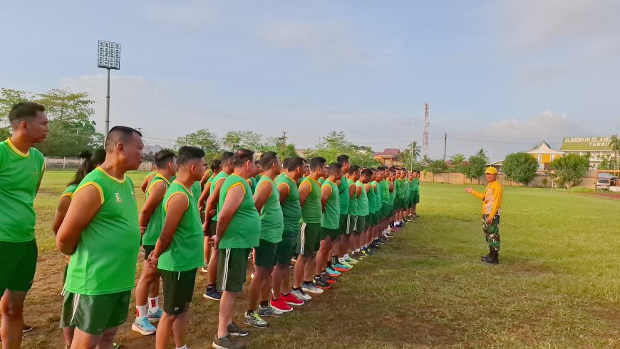 Uji Kemampuan Fisik Prajurit, Personel Kodim 0314/Inhil Ikuti Tes Kesegaran Jasmani  Tahun 2025