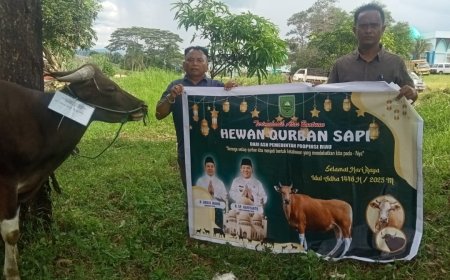 Gubernur Riau H Abdul Wahid Salurkan 131 Hewan Qurban
