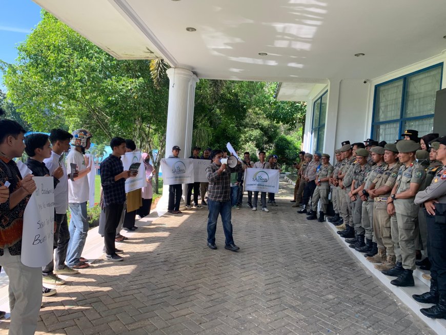 Aksi SAVANA Menuntut Tanggung Jawab atas Munculnya Lumpur Panas di Desa Roburan Dolok